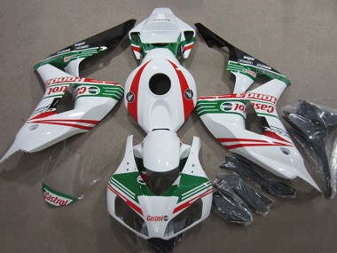 Billigste Honda CBR1000RR Motorrad Verkleidung 2006-2007 - Weiss Rot Grun Glanzendes Schwarz Castrol