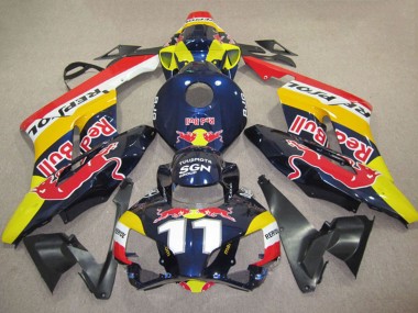 Billigste Honda CBR1000RR Motorrad Verkleidung 2004-2005 - Gelb Blau Weiss Red Bull Repsol 11