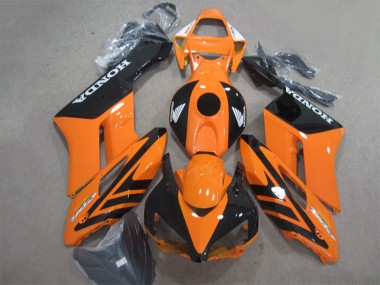 Billigste Honda CBR1000RR Motorrad Verkleidung 2004-2005 - Orange Glanzendes Schwarz
