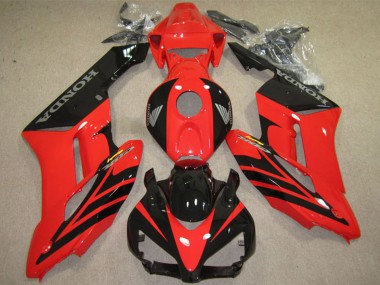 Billigste Honda CBR1000RR Motorrad Verkleidung 2004-2005 - Rot Glanzendes Schwarz Fireblade