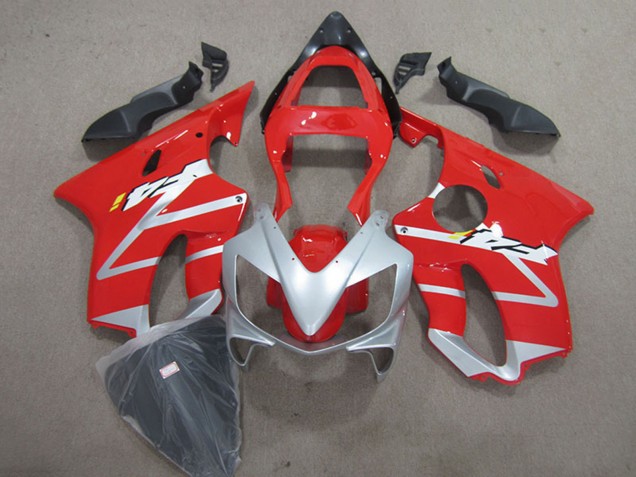 Billigste Honda CBR600 F4i Motorrad Verkleidung 2001-2003 - Silber Rot