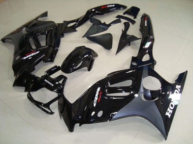 Billigste Honda CBR600 F3 Motorrad Verkleidung 1995-1996 - Glanzendes Schwarz Matt Schwarz