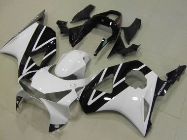 Billigste Honda CBR900RR 954 Motorrad Verkleidung 2002-2003 - Weiss Glanzendes Schwarz