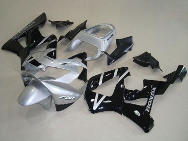 Billigste Honda CBR900RR 929 Motorrad Verkleidung 2000-2001 - Silber Glanzendes Schwarz