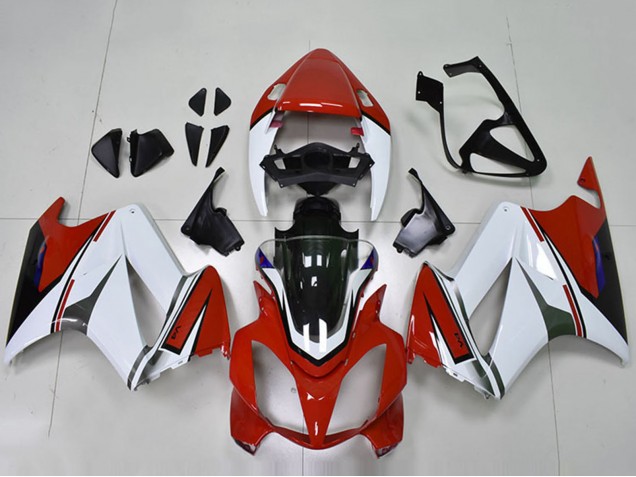 Billigste Honda VFR 800 Motorrad Verkleidung 2002-2013 - Weiss Rot Glanzendes Schwarz