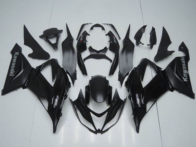 Billigste Kawasaki ZX6R Motorrad Verkleidung 2013-2018 - Matt Schwarz