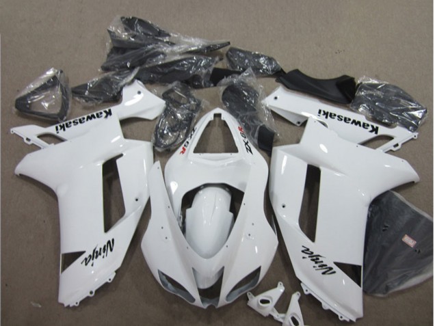 Billigste Kawasaki ZX6R Motorrad Verkleidung 2007-2008 - Weiss