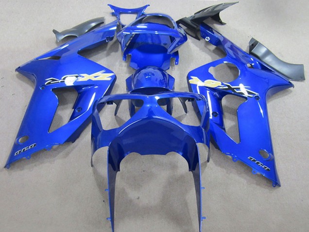 Billigste Kawasaki ZX6R Motorrad Verkleidung 2003-2004 - Blau