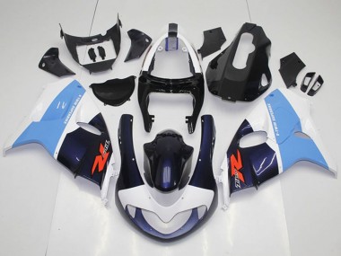 Billigste Suzuki TL1000R Motorrad Verkleidung 1998-2003 - Weiss Hellblau Schwarz