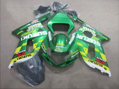 Billigste Suzuki GSXR 600 Motorrad Verkleidung 2001-2003 - Grun Gelb Telefonica MoviStar