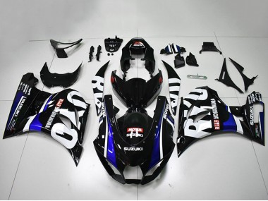 Billigste Suzuki GSXR 1000 Motorrad Verkleidung 2017-2024 - Schwarz Weiss Blau Motul
