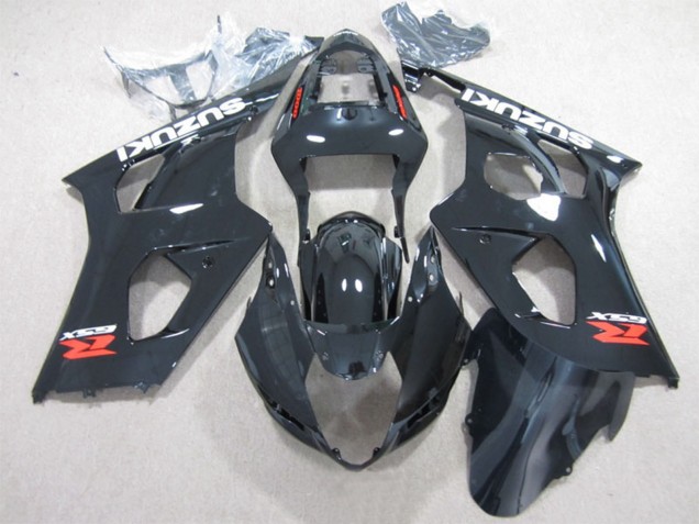 Billigste Suzuki GSXR 1000 Motorrad Verkleidung 2003-2004 - Glanzendes Schwarz