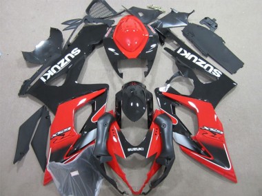 Billigste Suzuki GSXR 1000 Motorrad Verkleidung 2005-2006 - Schwarz Rot