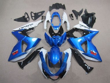 Billigste Suzuki GSXR 1000 Motorrad Verkleidungen Kit 2009-2016 - Weiss Blau Schwarz