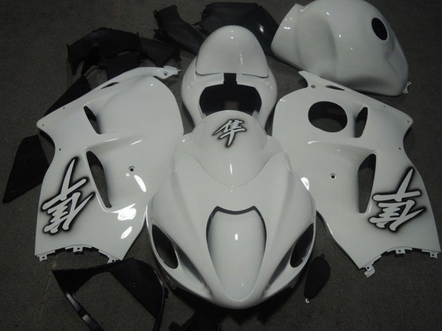 Billigste Suzuki GSXR 1300 Hayabusa Motorrad Verkleidung 1996-2007 - Weiss