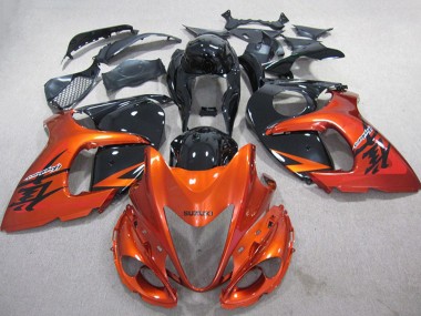 Billigste Suzuki GSXR 1300 Hayabusa Motorrad Verkleidung 2008-2020 - Orange Schwarz
