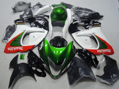 Billigste Suzuki GSXR 1300 Hayabusa Motorrad Verkleidung 2008-2020 - Weiss Grun Rot Makita