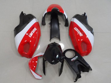 Billigste Ducati Monster 696 Motorrad Verkleidung 2008-2012 - Weiss Rot Schwarz Monster