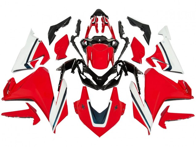 Billigste Honda CBR500R Motorrad Verkleidung Kit 2022-2023 - Rot Weiss Schwarz