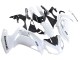 Billigste Kawasaki EX650 Motorrad Verkleidung 2012-2016 - Weiss Schwarz