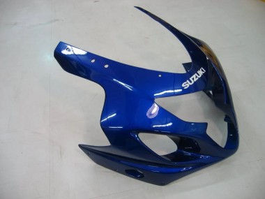Billigste Suzuki GSXR 600/750 Motorrad Verkleidung 2004-2005 - Blau Grau Glanzendes Schwarz