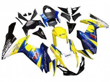 Billigste Suzuki GSXR 600/750 Motorrad Verkleidung 2011-2024 - Gelb Blau Weiss Schwarz Corona Extra Alstare
