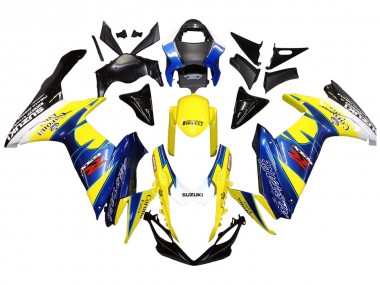 Billigste Suzuki GSXR 600/750 Motorrad Verkleidung 2011-2024 - Gelb Blau Weiss Schwarz Corona Extra Alstare