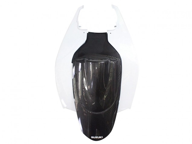 Billigste Suzuki GSXR 600/750 Motorrad Verkleidung 2006-2007 - Schwarz Weiss Carbonfaser Stil