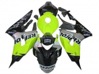 Billigste Honda CBR1000RR Motorrad Verkleidung 2006-2007 - Grun Silber Glanzendes Schwarz Repsol