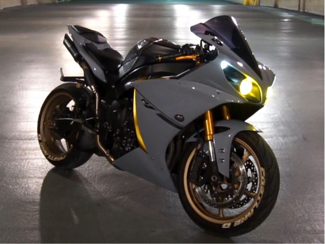 Billigste Yamaha YZF R1 Motorrad Verkleidung 2007-2008 - Nardo Grau