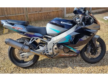 Billigste Kawasaki Ninja ZX9R Motorrad Verkleidung 2002-2003 - Blau Silber