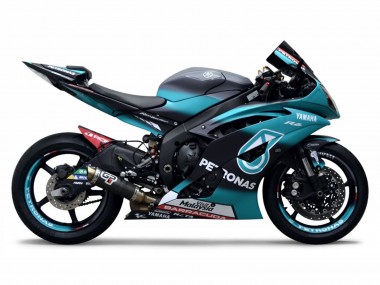 Billigste Yamaha YZF R6 Motorrad Verkleidung 2008-2016 - Hellgrun Weiss Schwarz Petronas