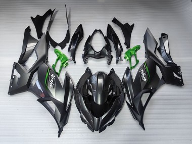 Billigste Kawasaki EX400 Motorrad Verkleidung 2018-2024 - Glanzendes Schwarz Matt Schwarz Grun Weiss