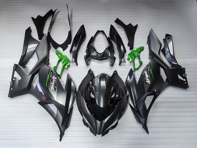 Billigste Kawasaki EX400 Motorrad Verkleidung 2018-2024 - Glanzendes Schwarz Matt Schwarz Grun Weiss