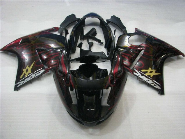 Billigste Rot Flamme Honda CBR 1100 XX 1996-2007 Verkleidungen Billigste Rot Flamme Honda CBR 1100 XX 1996-2007 Verkleidungen