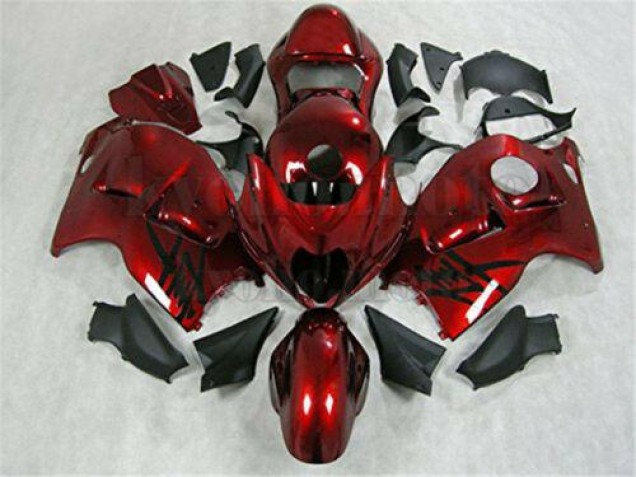Billigste Rot Schwarz Suzuki GSXR 1300 Hayabusa 1996-2007 Verkleidungen