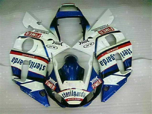 Billigste Blau Weiß Yamaha R6 1998-2002 Vollverkleidung