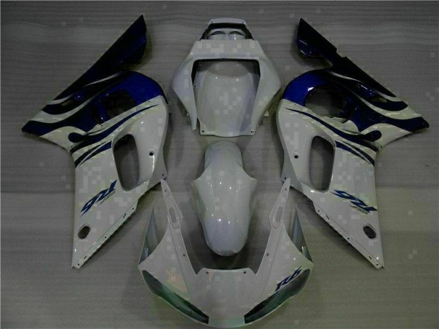 Billigste Weiß Blau Yamaha R6 1998-2002 Verkleidung