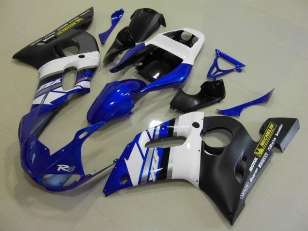Billigste Blau, Weiß und Schwarz Yamaha R6 1998-2002 Verkleidungen Billigste Blau, Weiß und Schwarz Yamaha R6 1998-2002 Verkleidungen