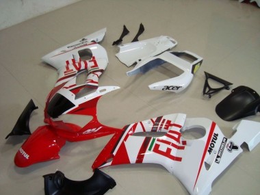 Billigste Weiß Rot Fiat Motul Acer Yamaha R6 1998-2002 Verkleidungen