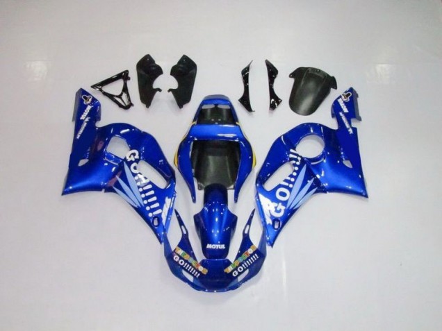Billigste Blau Weiße Go Motul Yamaha R6 1998-2002 Verkleidungen