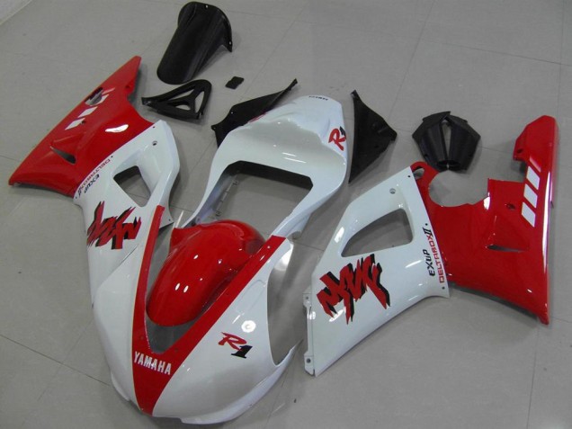 Billigste Rot Weiß Rennen Yamaha R1 2000-2001 Verkleidungen