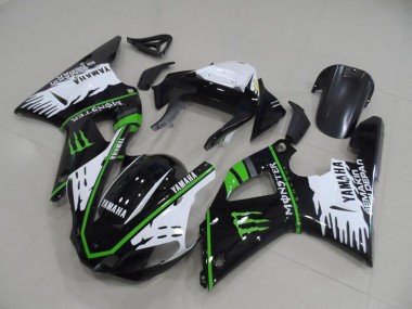Billigste Schwarz Weiß Grün Monster Yamaha R1 2000-2001 Verkleidung