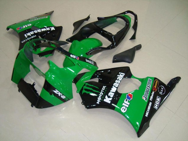 Billigste Grünes Monster Kawasaki ZX6R 2000-2002 Verkleidungen Billigste Grünes Monster Kawasaki ZX6R 2000-2002 Verkleidungen
