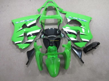 Billigste Grün Schwarz Weiß Kawasaki ZX6R 2000-2002 Verkleidungen