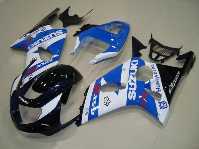 Billigste Schwarz Blau Weiß Suzuki GSXR 1000 K1 2000-2002 Verkleidungen Billigste Schwarz Blau Weiß Suzuki GSXR 1000 K1 2000-2002 Verkleidungen