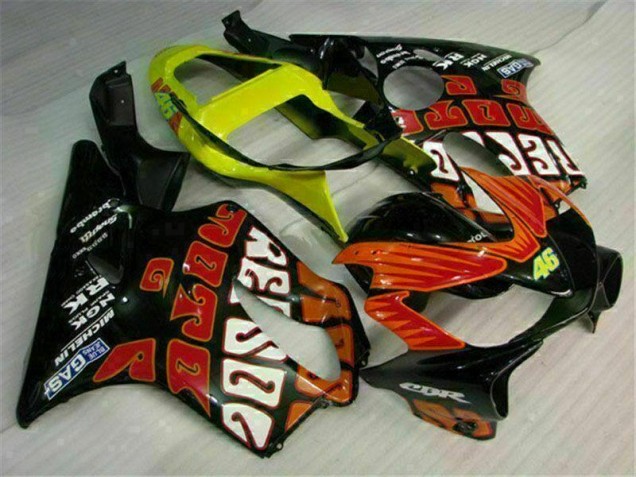 Billigste Orange Schwarz Honda CBR 600 F4i 2001-2003 Verkleidungen