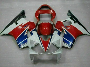 Billigste Rot Weiß Blau Honda CBR 600 F4i 2001-2003 Verkleidungen
