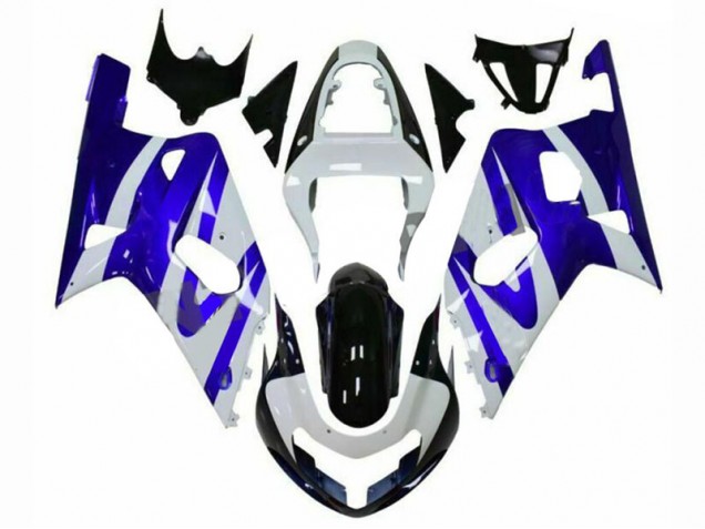 Billigste Blau Weiß Suzuki GSXR 600 / 750 K1 K2 K3 2001-2003 Verkleidungen Billigste Blau Weiß Suzuki GSXR 600 / 750 K1 K2 K3 2001-2003 Verkleidungen