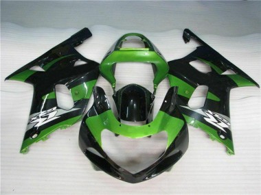 Billigste Grün Schwarz Suzuki GSXR 600 / 750 K1 K2 K3 2001-2003 Verkleidungen
